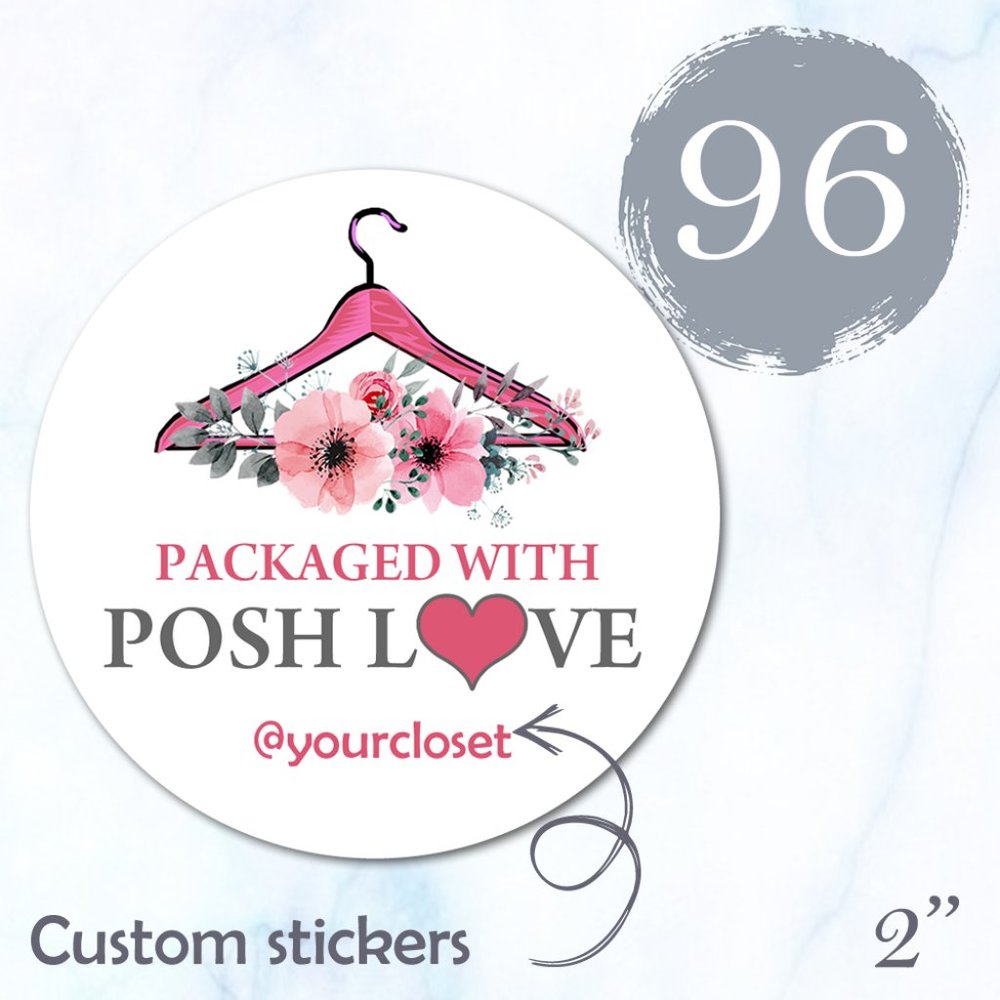 96 Thank You Stickers